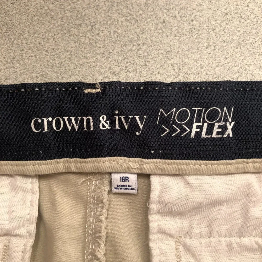 crown & ivy Beige Khaki Girls Shorts